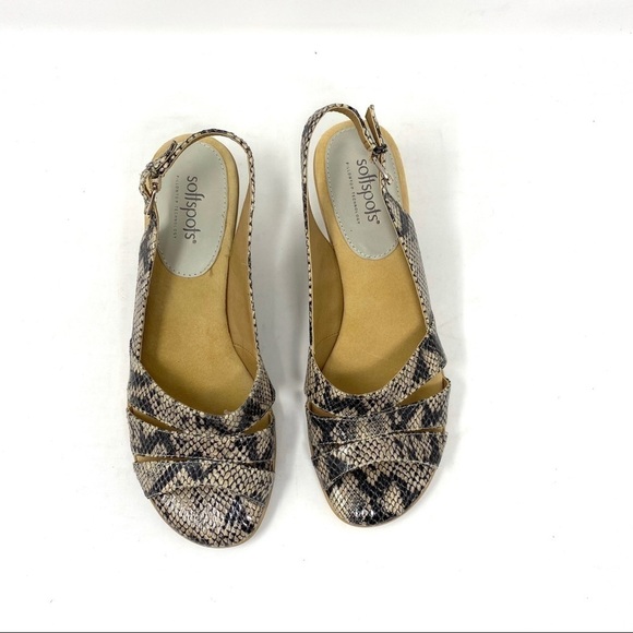 Softspots Neima vanilla snake sandals extra wide - Picture 4 of 8